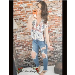 American babe hooded tank